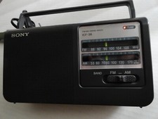 Sony ICF-38 Portable FM/AM 2 Band Radio