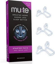 Mute Nasal Dilators For Snoring 3 Pack Improved Airflow Comfortable Fit