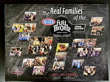 NHRA Drag Racing Stars & Families Calendar 2012 24X18" Dixon, Kalitta, Anderson
