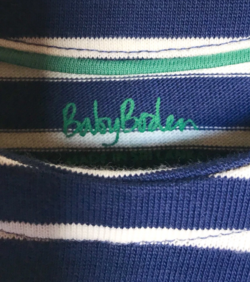 Mini Boden Baby Boden Elbow Patch Breton Top. Precio al por menor de $22 0-3 M $16,50 nuevo con etiquetas Foto 4 de 4