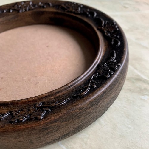 Round Photo Frame Wall Mounted Picture Decorative Floral Ornate Frames Circular - 第 2/6 張圖片