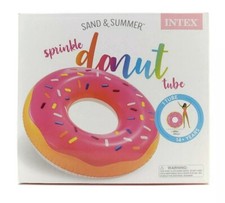 Intex Sand And Summer Strawberry Sprinkle Donut 39" Inflatable Pool Float Tube