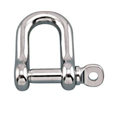 HIGH QUALITY 50 PACK Stainless D Shackle 5/32" Survival Bracelet, *