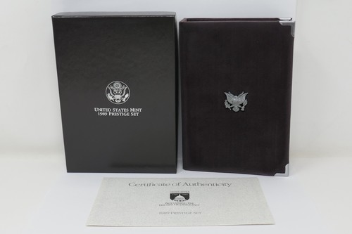1989 S Prestige Proof Set Congress Bicentennial 90% Silver Dollar 7 US Mint Coin - Picture 2 of 16