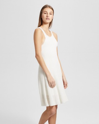 ottoman knit dress Theory Cotton Day - White us-12