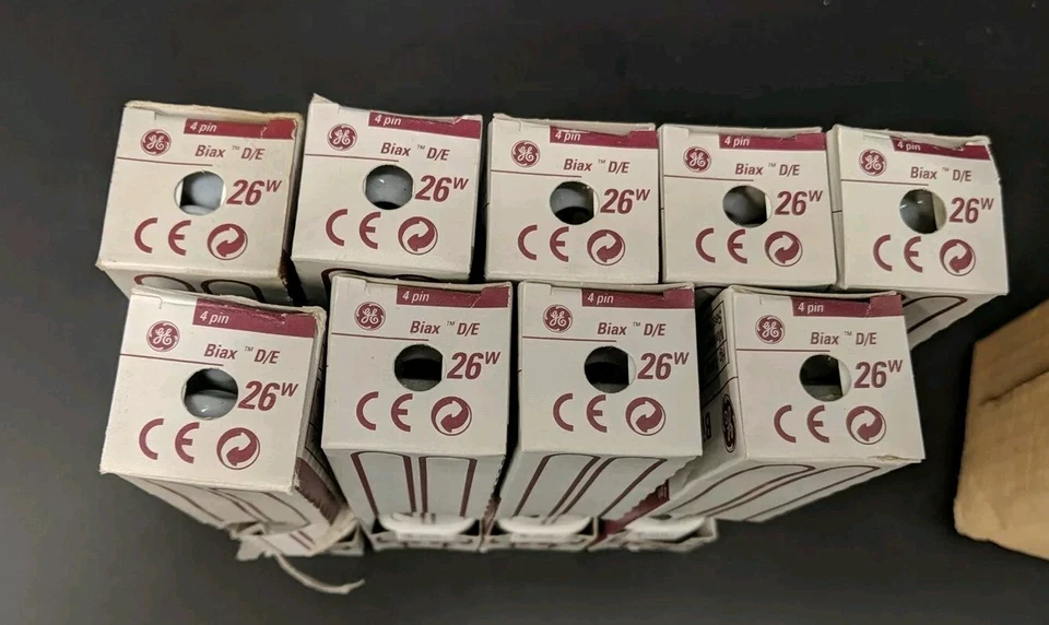  9 GE F26DBX/840 COMPACT Fluorescent Lamp 26 Watts Biax D-2 Pin Light Bulb 20534 - Image 4 of 4