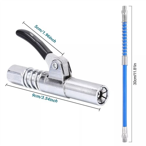 30cm Heavy-Duty Grease Coupler Quick Coupler NPTI/8 10000PSI Release Grease Gun - Picture 16 of 19