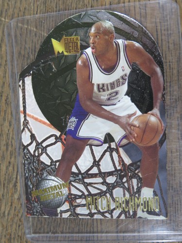 1995-96 Fleer Metal Maximum Metal Die-Cut MITCH RICHMOND #9 Sacramento Kings - Picture 3 of 5