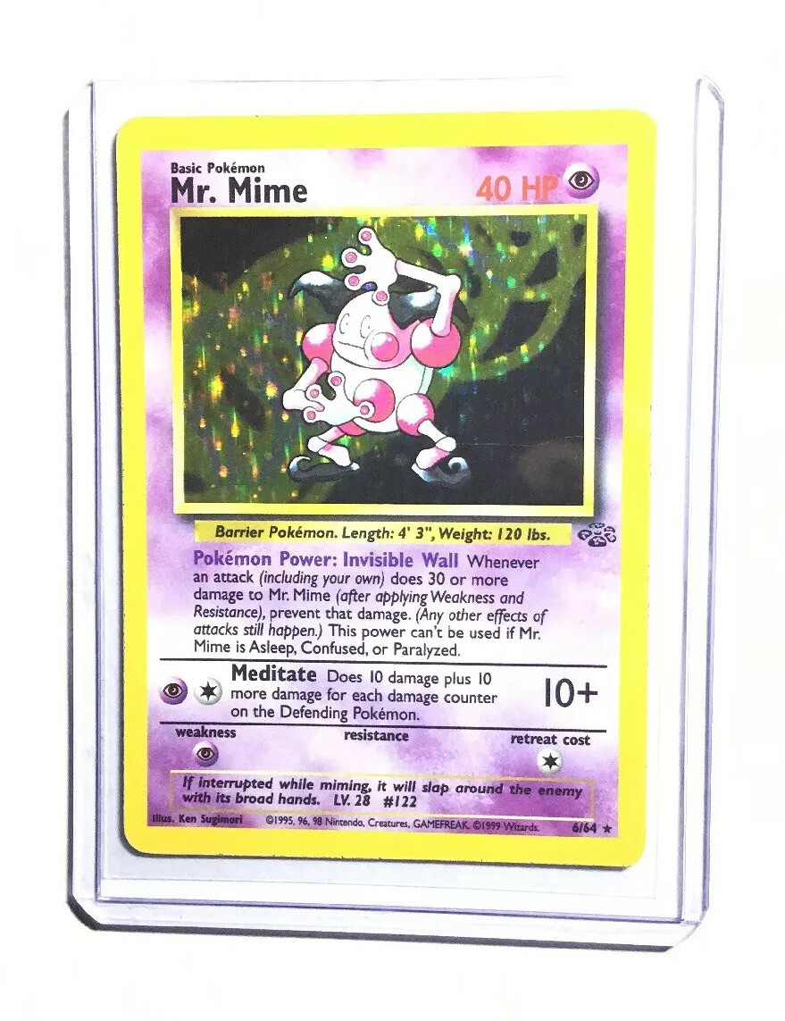 MR. MIME - 6/64 - Jungle Set - Holo - Pokemon Card - EXC