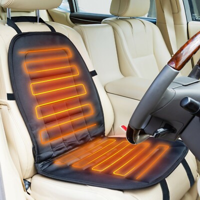 Aa Heated Car Seat Cover 12v Black Universal Pad Thermal Warmer Aa Heated Car Seat Cover 12v Black, Heated Car Seat