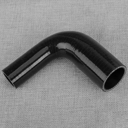 ID 1" to 1.5" 25mm-38mm 90 Degree Elbow Reducer Silicone Hose Turbo Black New - Picture 1 of 5