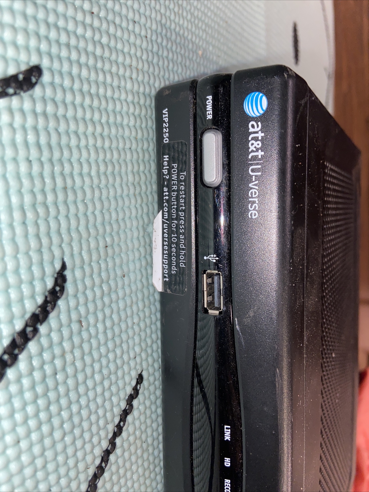 ARRIS AT&T UVerse VIP2250 HD DVR Cable Box Receiver NO POWER