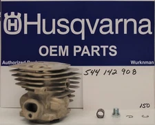 Genuine OEM 544142908  544142906 Husqvarna 346XP Cylinder kit 544 14 29-08 New