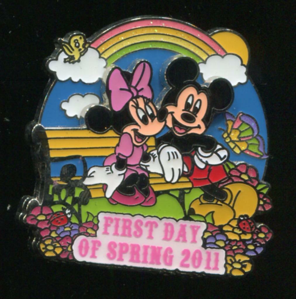 First Day of Spring 2011 Mickey and Minnie Mouse LE Disney Pin 83074
