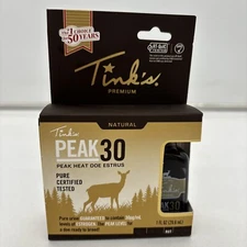 Tinks Peak 30 Premium Estrus Deer Attractant 1 oz Bottle