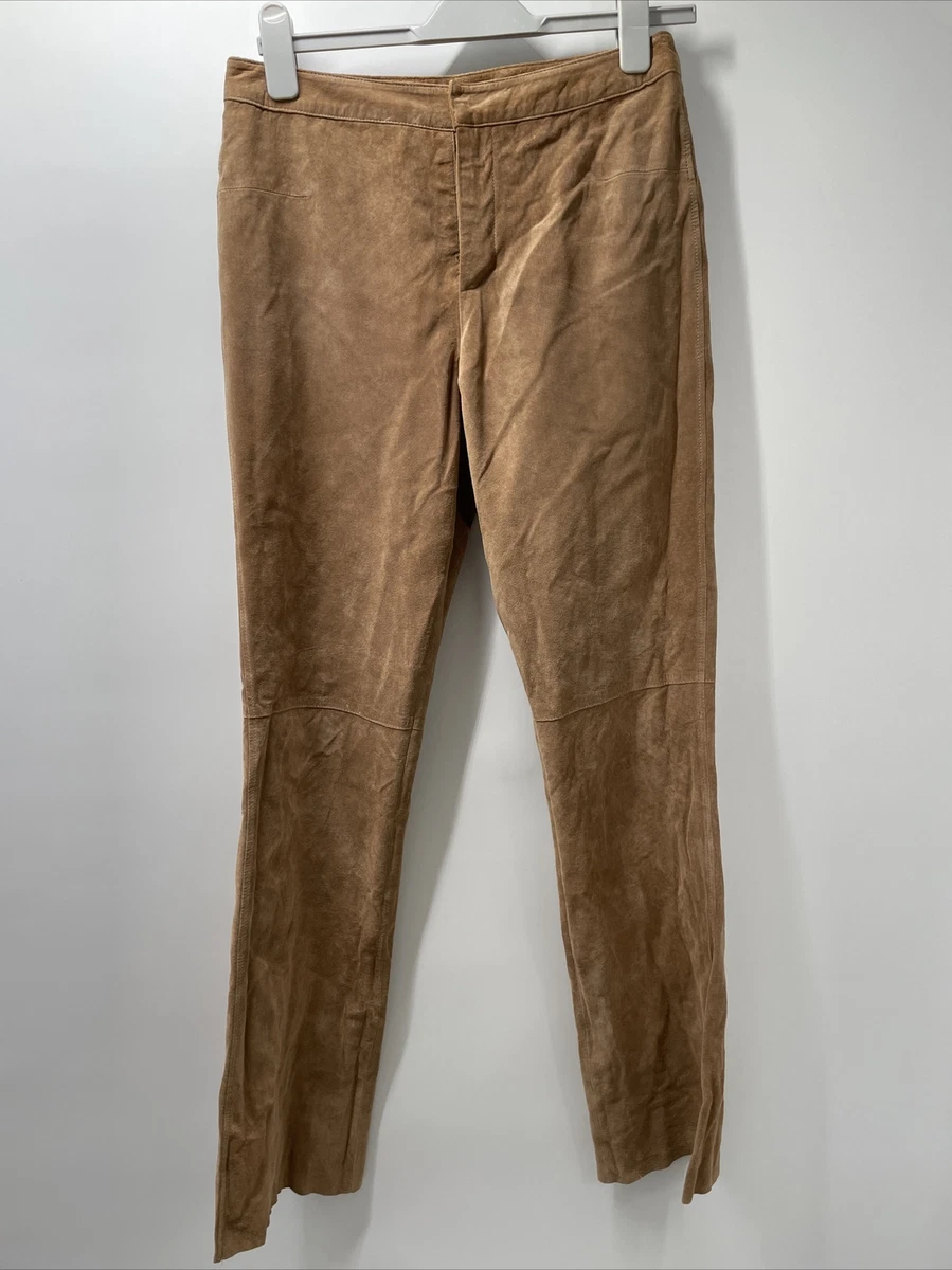 Suede leather pants online
