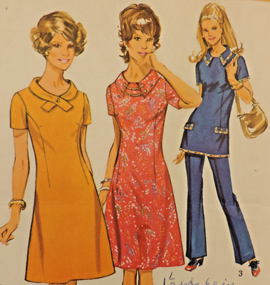 Simplicity 9579 A-Line Princess Dart Dress/Top/Pants Size 16.5 B 39"  Complete | eBay