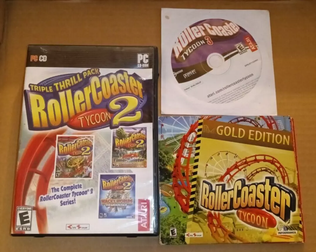  Rollercoaster Tycoon 2: Triple Thrill Pack - PC : Video Games