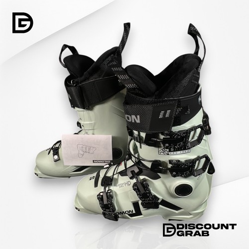 Salomon Damen Shift Pro 100 AT Skischuhe weiß moos/schwarz Größe 23 / 23,5