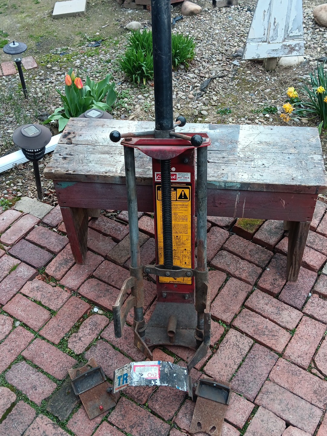 Vtg Wall Mounted Branick MST580A Strut Spring CompressorMacPherson Strut eBay