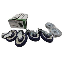 Focus Foodservice Genuine 5" Stem Casters with Brakes FSCAST5 Polyurethane