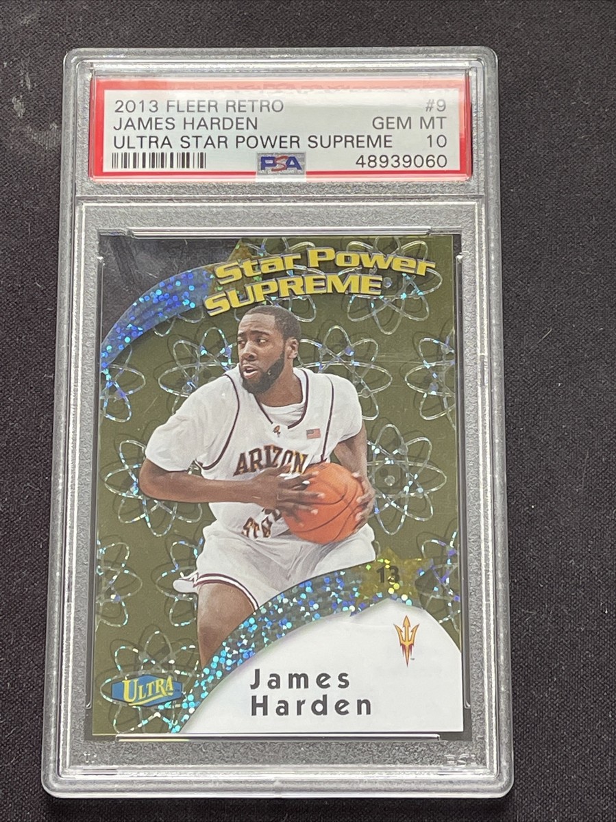 1/1 James Harden PSA 10 2013 Fleer Retro Ultra Star Power Supreme