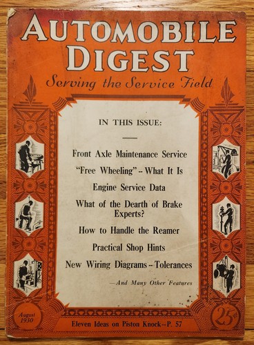 Automobile Digest Magazine August 1930 Issue - 第 1/1 張圖片