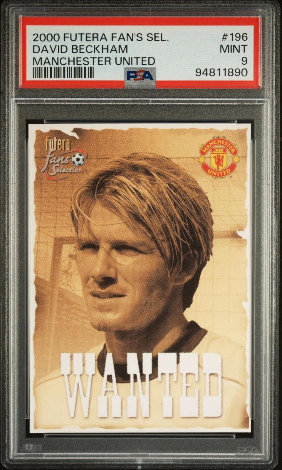 David Beckham trading card
