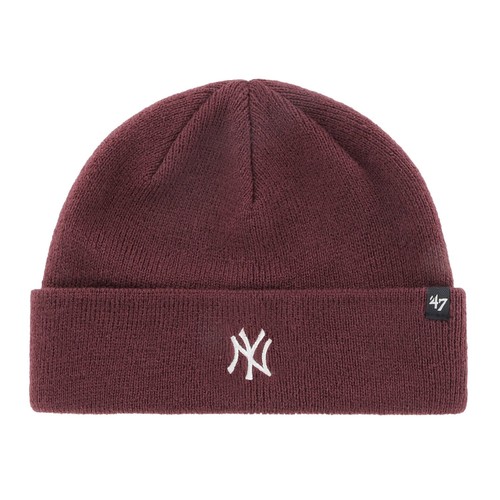 Bonnet New York Yankees Fisherman Cuff - 100% Acrylique, Logo Brodé, Coupe Extensible, Couleur Noire - 5