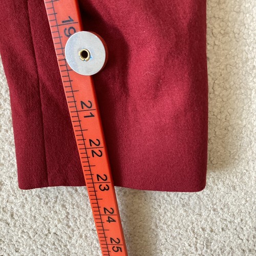 Vintage Jaeger ladies Wool Red Claret Blazer Skirt 2 Piece Chic Suit UK size 14 - Picture 9 of 24