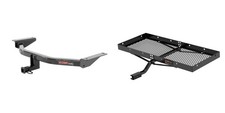 Class 2 Trailer Hitch Receiver With Fixed Cargo Carrier Tray 300 Lbs Curt 12156 Class 2 Trailer Hitch Receiver With Fixed Cargo Carrier Tray 300 Lbs Curt 12156