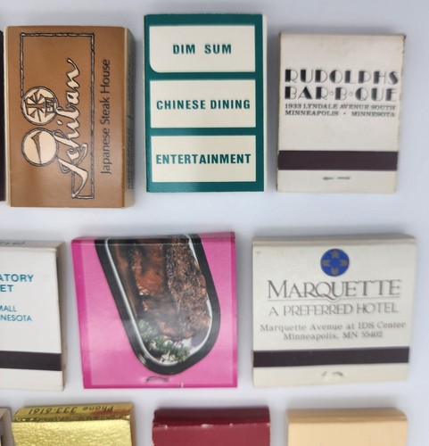 Vintage Matchbooks Minneapolis Minnesota MN Unstruck Full Matches Lot Of 17 A - Picture 7 of 15