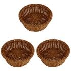 3 Pcs Garkörbe Brot Korb Geflochten Brotkörbe Für Den Tisch Zur Aufbewahrung