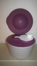 Tupperware Salatschleuder,Salatkarussell,4,5 Liter,lila-weiß,dicht,neu,ungebrauc