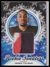 2023 Donruss #HS-CTI Cedric Tillman Rookie Holiday Sweater Relics