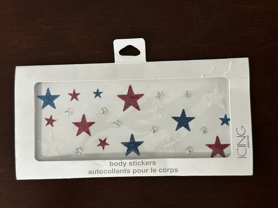 *NEW* Claire’s July 4th Body Stickers, Hair Accessories And 1 Pair Flag Earrings - Изображение 3 из 4