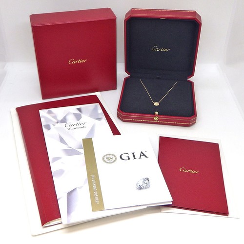 Cartier Necklace d'Amour CRN7412200 Round Circle Pave Diamond Gold - Picture 8 of 10