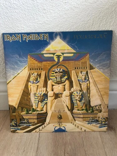 Iron Maiden Powerslave Vinyl 1984 LP 1st US Press Capitol G+ Sleeve/VG+ Record