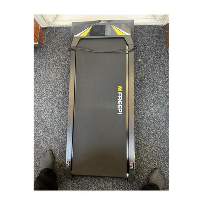 FREEPI elektrisches Laufband schwarz-gelb für Heimgebrauch Laufen Fitness