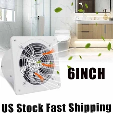 6 inch 110V Exhaust Fan Variable Ventilation Fan Wall-mounted White US FAST NEW