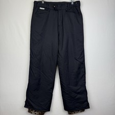 Roxy Black Animal Print Snow Pants Waterproof Outdoor Ski/Snowboard Womens S VTG