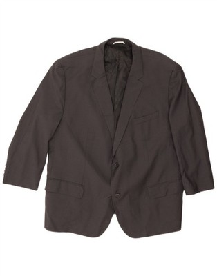 Hugo Boss Herren Guabello 2 Knopf Blazer Sakko Größe 56 Grau Schurwolle RT03