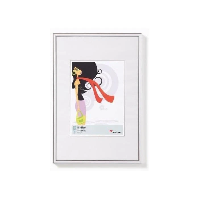 [KV015S] Walther Cadre Photo Plastique New Lifestyle 10 x 15 Argent - Photo 1/1