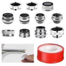 12 pcs Faucet Adapter Kit, CNYMANY Kitchen Aerator Adapter Set Male Female