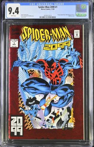 🔥 SPIDER-MAN 2099 #1 CGC 9.4 1ST APP  & ORIGIN MIGUEL OHARA AMAZING 365 NM/M🔥