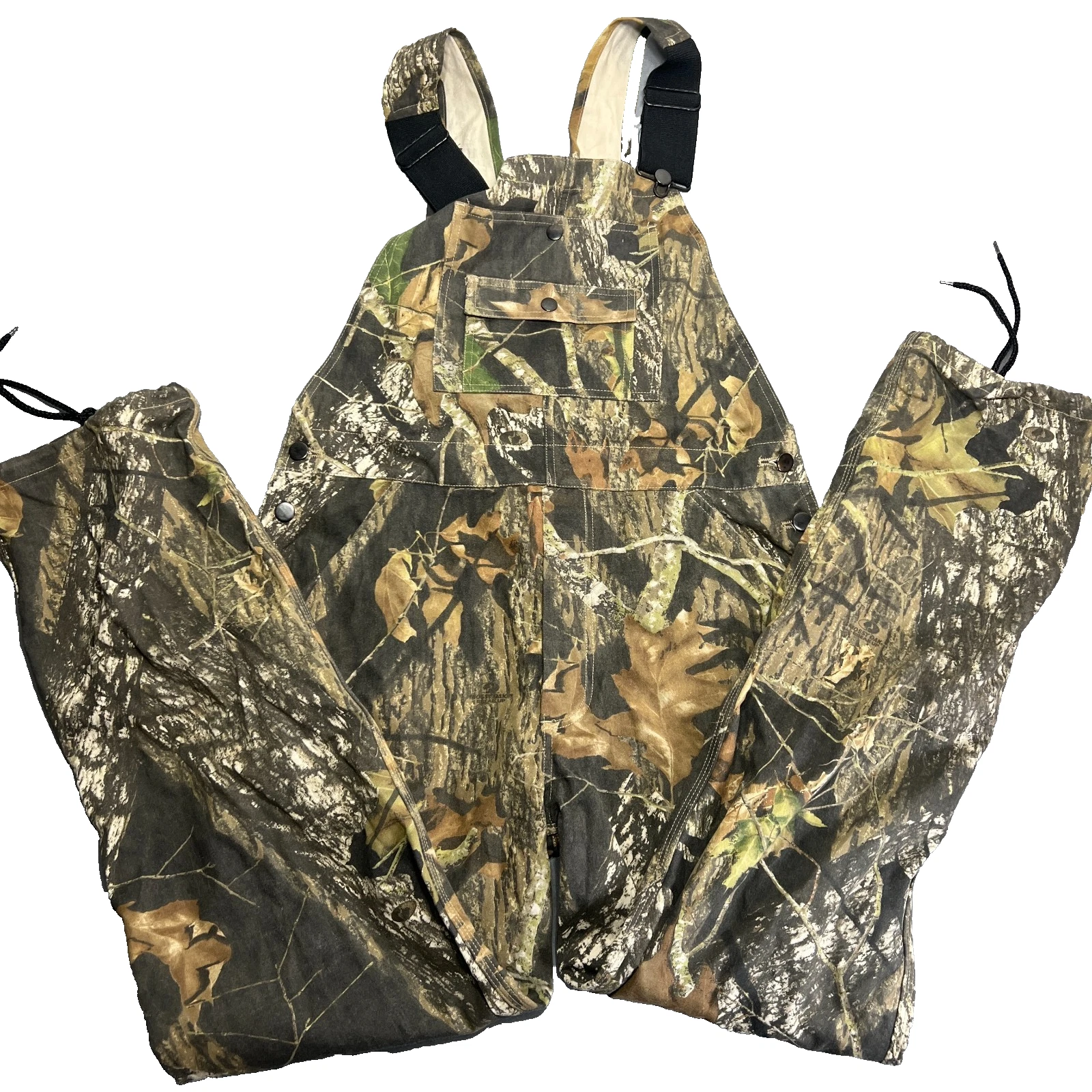 Field Staff Mossy Oak Bib Overalls Full Foliage Camo Hunting Men's Size 34