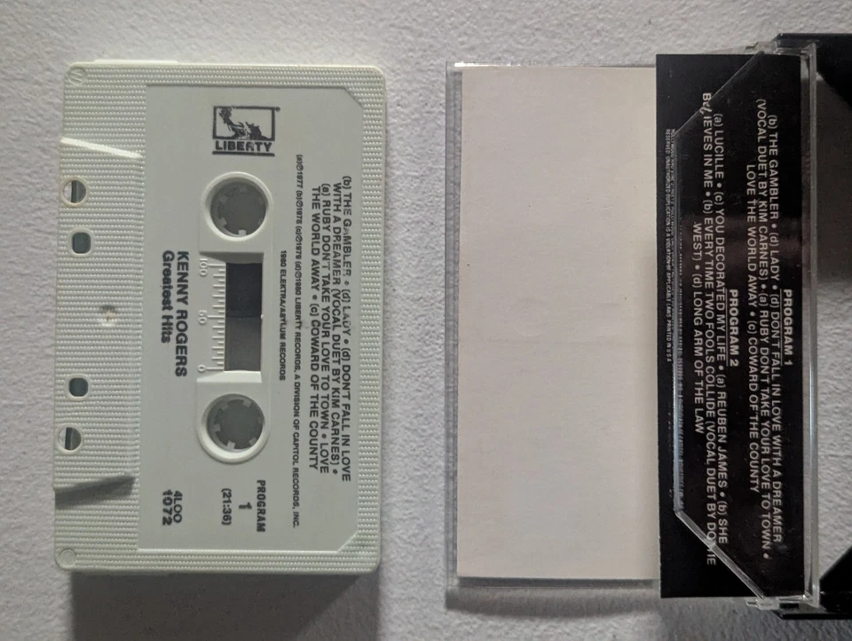 KENNY ROGERS Cassette Tape Lot of 6: Greatest Hits, Ten Years Of Gold, Duets + 3 - Imagem 3 de 4