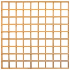 6ft x 6ft Wooden Lattice Trellis Panel | Dip Treated Garden Fence Screen