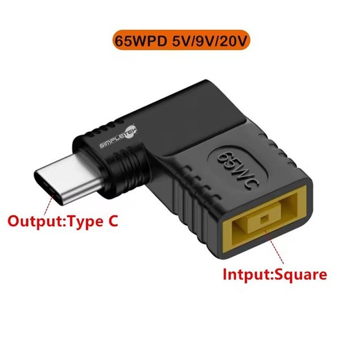 Cable Adapter Converter Compatible With Lenovo Mens Square Tip To Usb-C - 第 2/6 張圖片