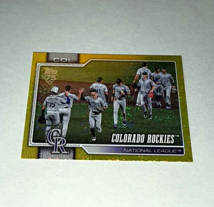 Topps 2026 Series Two #508 Colorado Rockies Gold Parallel 200/399